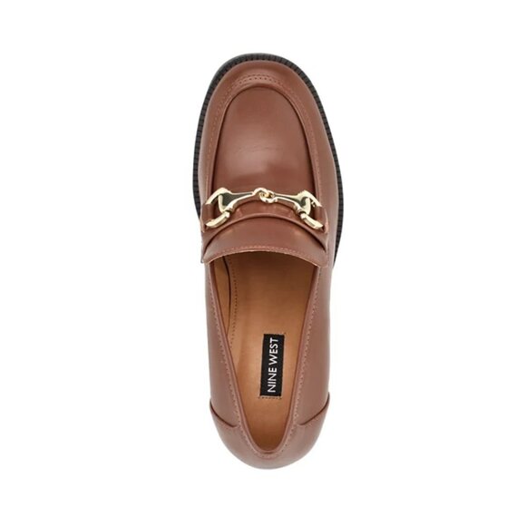 Nine West Women's Koolo Brown Bit Loafers Block Heel Size 9 M, New without box - Picture 4 of 5